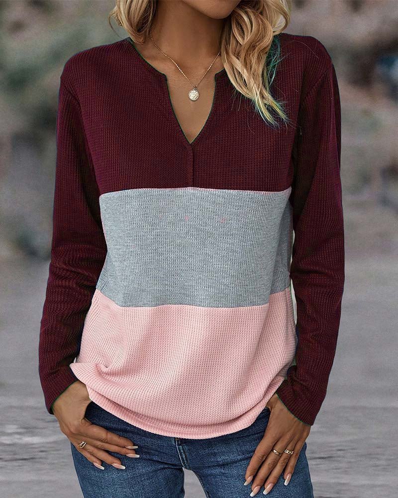 Grace | Striped V-neck Top