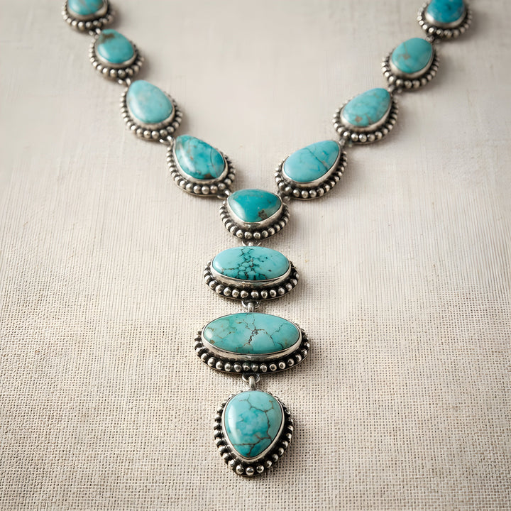 Elegant Vintage Turquoise Jewelry Set