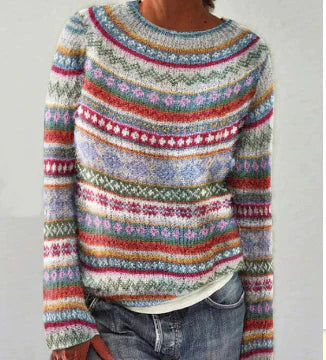 ELENA™ Sweater cosy patterned comfort