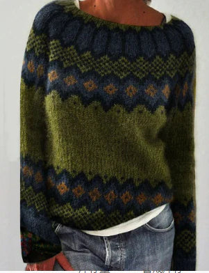 ELENA™ Sweater cosy patterned comfort
