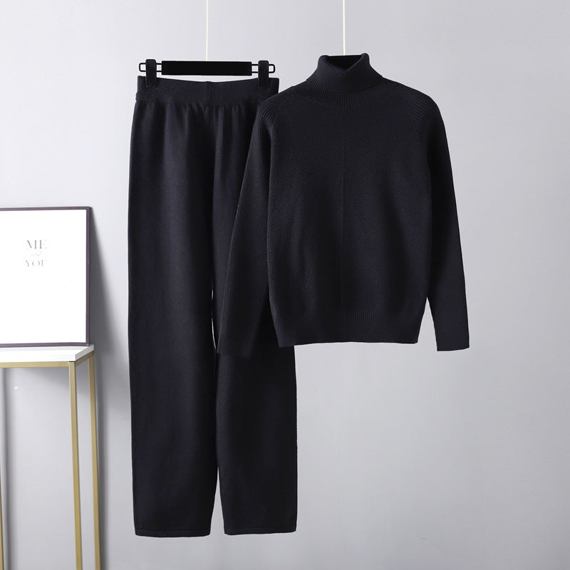 Michelle | Cozy Two-Piece Cable Knit Lounge Ensemble