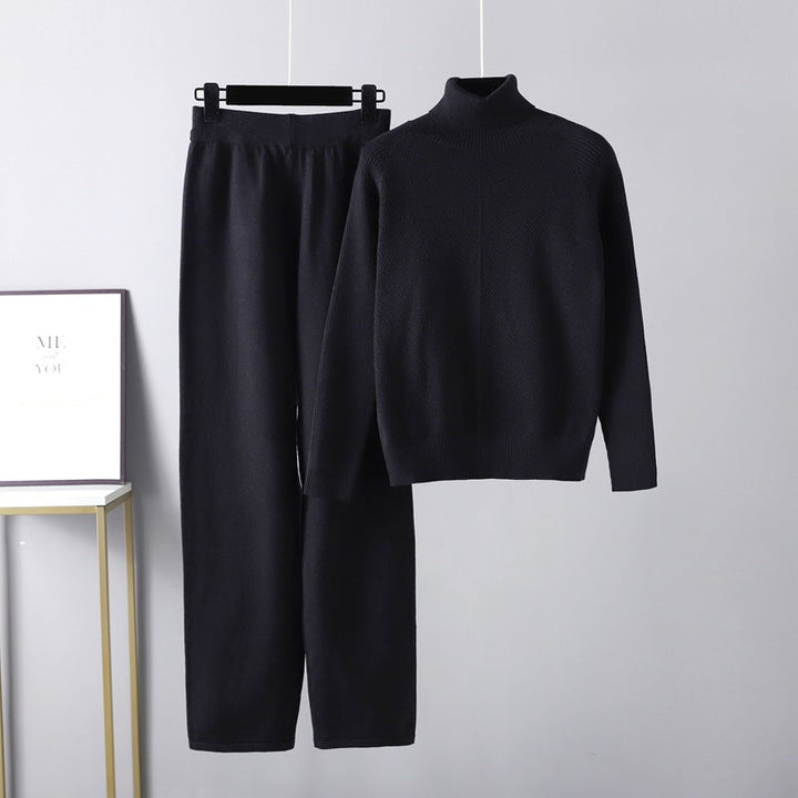 Michelle | Cozy Two-Piece Cable Knit Lounge Ensemble