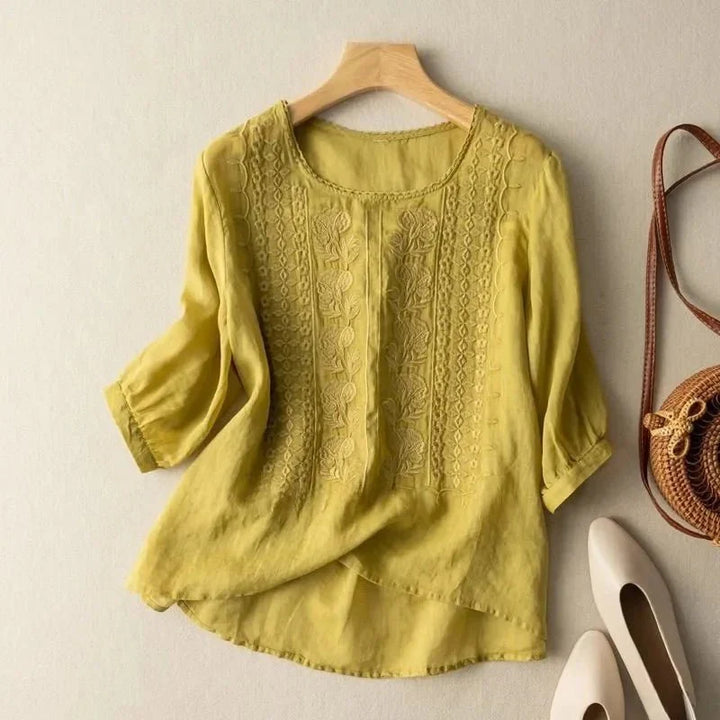 Lily | Elegant Embroidered Blouse