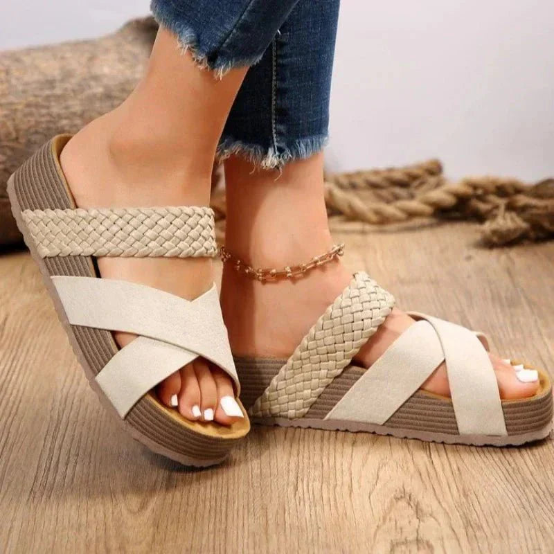 Naela | Braided Platform Women’s Sandals