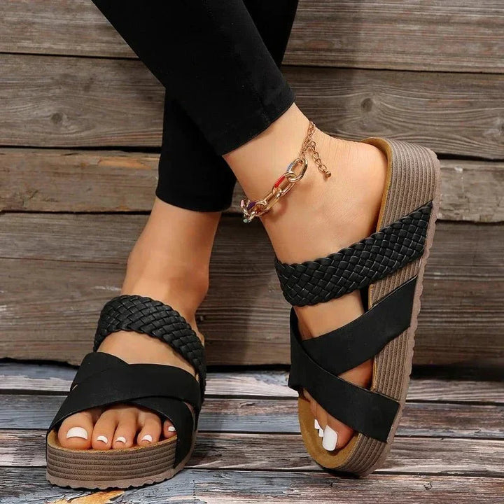 Naela | Braided Platform Women’s Sandals