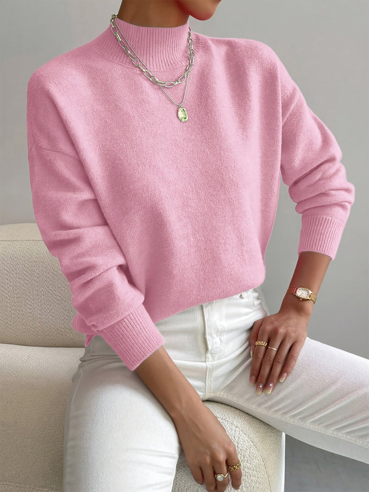 Elegant Turtleneck Knitwear Warm