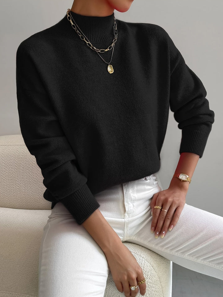 Elegant Turtleneck Knitwear Warm