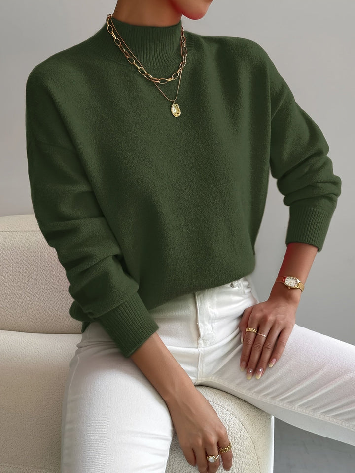 Elegant Turtleneck Knitwear Warm
