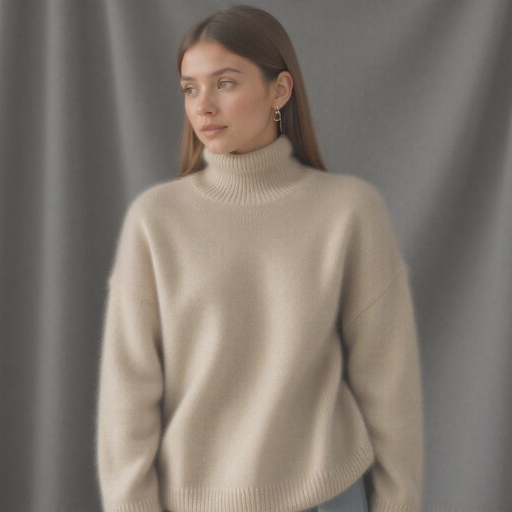 Soft Oversized Turtleneck Sweater