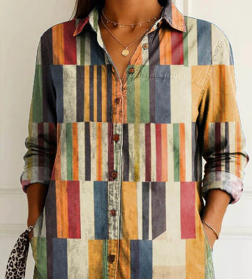 Patchwork Square Blouse by Dahlia