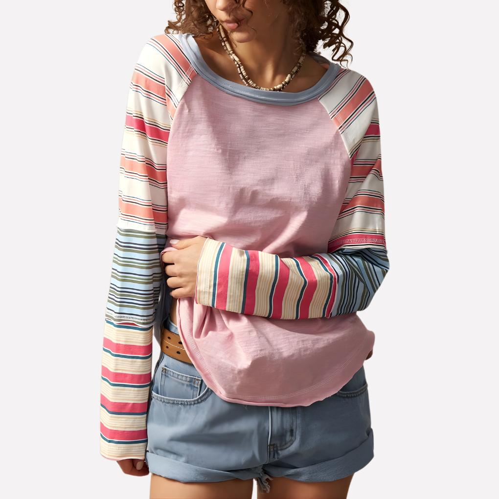 Breathable Long Sleeve Raglan Athletic Shirt