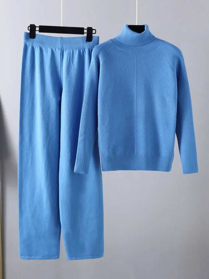 Michelle | Cozy Two-Piece Cable Knit Lounge Ensemble